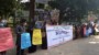রাজনৈতিক দলের কমিটিতে ৩৩ ভাগ নারীর অংশগ্রহণ নিশ্চিতের দাবীতে কমলগঞ্জে মানববন্ধন